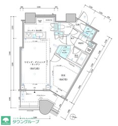 パークタワー勝どき　サウス棟の物件間取画像